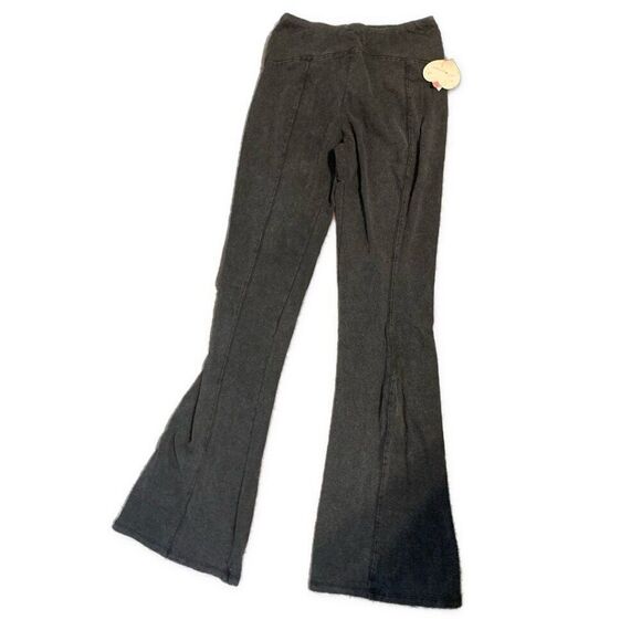 Self Esteem New Womens Solid Charcoal Gray Flare Stretch Pants Medium - Picture 1 of 5